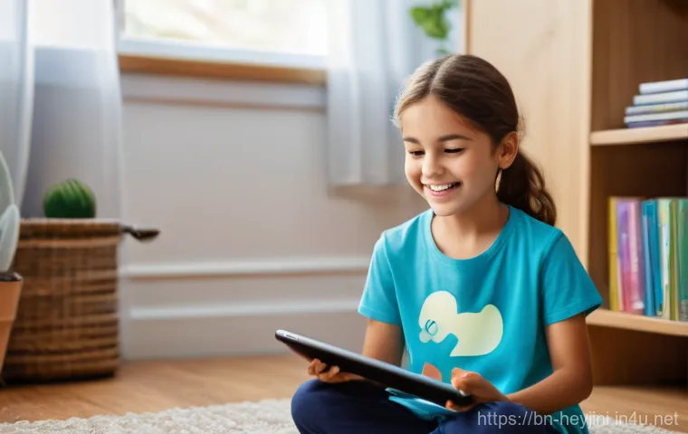 헤이지니 콘텐츠에서의 다양성 - **Prompt 1: Nurturing Digital Learners**
    "A cozy, sunlit living room where an 8-year-old girl, w...