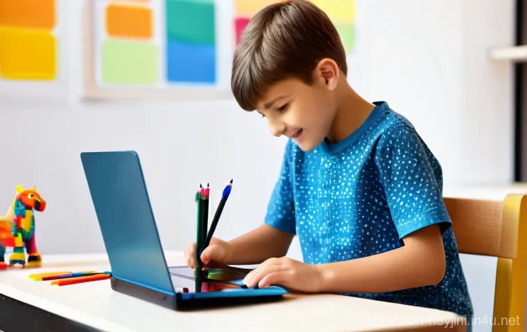 헤이지니 콘텐츠에서의 다양성 - **Prompt 1: Nurturing Digital Learners**
    "A cozy, sunlit living room where an 8-year-old girl, w...